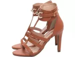 Sandalia Tornozeleira Caramelo Ref 30126b