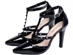 Sapato Scarpin Verniz Preto Ref 65054a