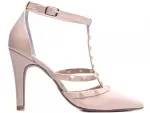 Sapato Scarpin Verniz Rose Ref 65054b