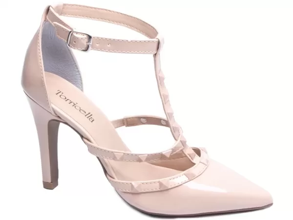 Sapato Scarpin Verniz Rose Ref 65054b