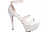 Sandalia Meia Pata Napa Croco Off White Ref 1204b