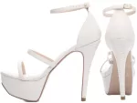 Sandalia Meia Pata Napa Croco Off White Ref 1204b