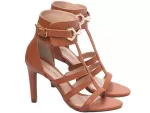 Sandalia Tornozeleira Caramelo Ref 30126b