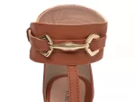 Sandalia Tornozeleira Caramelo Ref 30126b